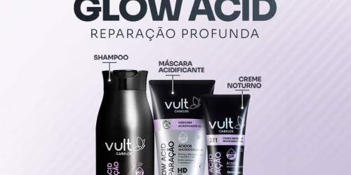 Tríade Reparadora Glow Acid: Hidratação, Brilho e Reconstrução em um só combo